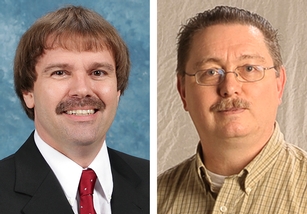 Newly elected American Chemical Society fellows Phil Britt and Jimmy Mays.