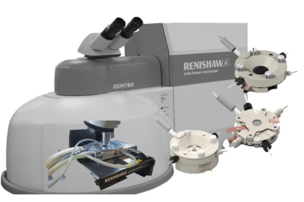 Cutout image of a microscope showing internal parts