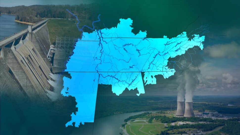 Water-for-energy prediction across the Tennessee Valley Authority service region. Credit: Andy Sproles/ORNL, U.S. Dept. of Energy