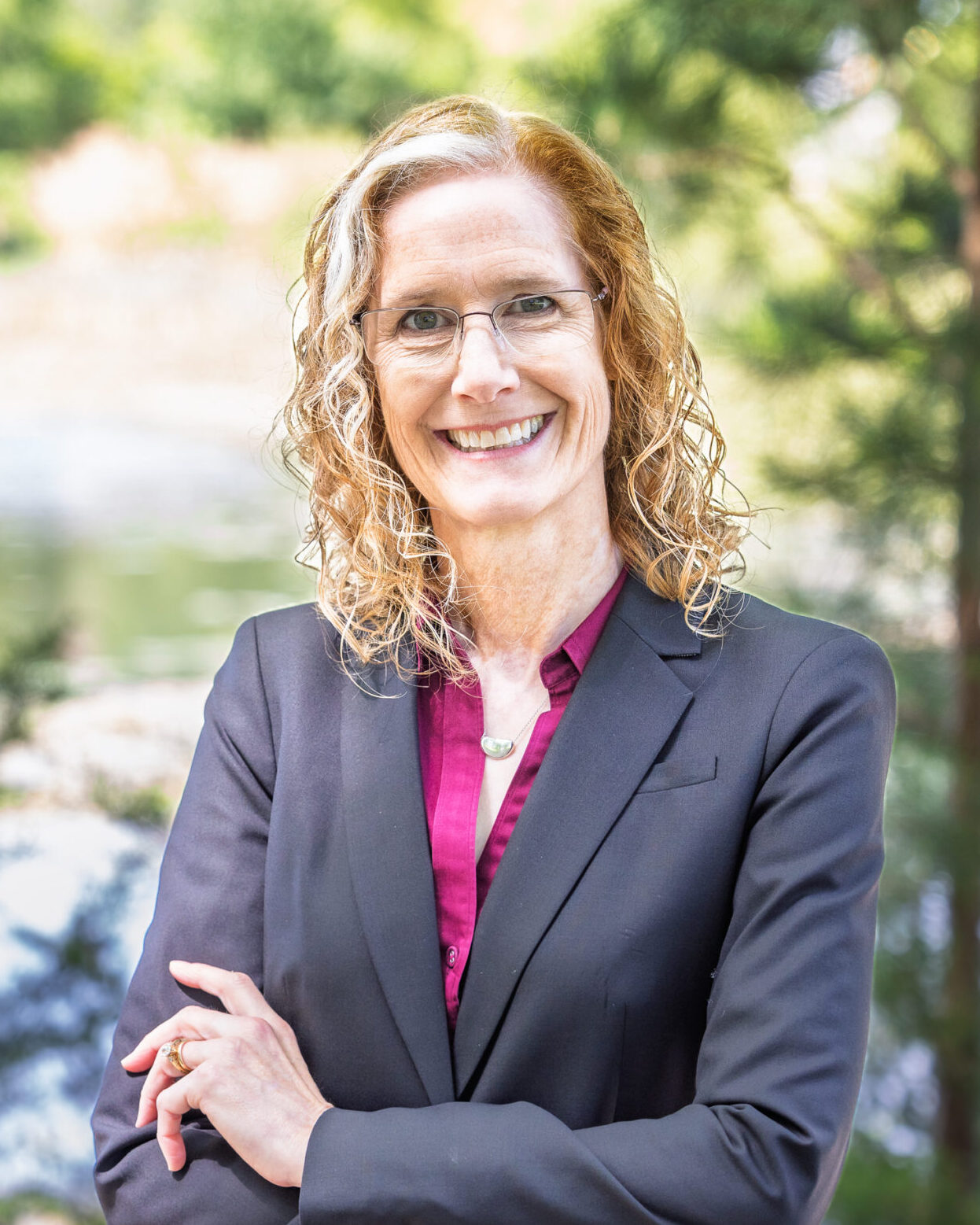 Portrait of Katherine Evans, director of the Office of Institutional Strategy at Oak Ridge National Laboratory.